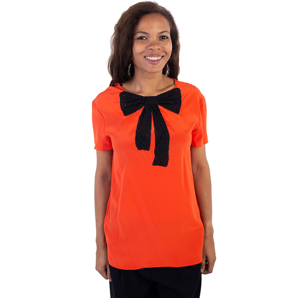 MIU MIU DARK ORANGE BLOUSEWOMENS SIZE M